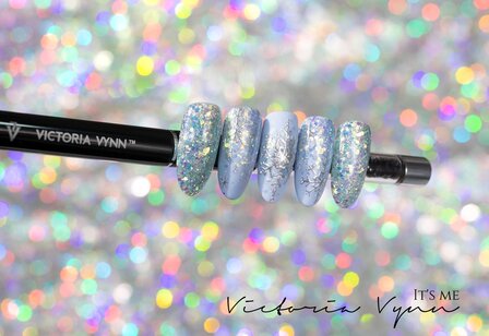 Victoria Vynn&trade; - Brillant Gel UV/LED - Extreme glitters 08 ETERNELLE - 5 gram - Hologram glitters - Let op: Mix deze kleur met je andere glitters om een geweldige combi te maken! 