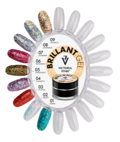 Victoria Vynn&trade; - Brillant Gel UV/LED - Extreme glitters 08 ETERNELLE - 5 gram - Hologram glitters - Let op: Mix deze kleur met je andere glitters om een geweldige combi te maken! 