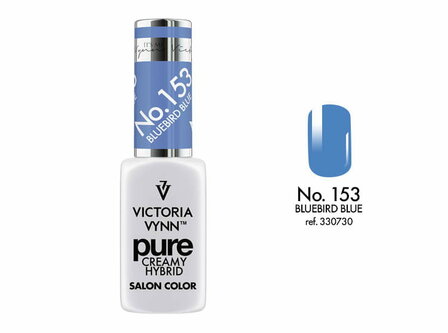 Gellak Victoria Vynn&trade; Gel Nagellak - Gel Polish - Pure Creamy Hybrid  - 8 ml - Bluebird Blue  - 153