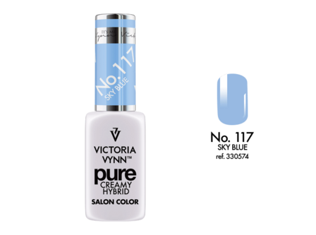 Gellak Victoria Vynn&trade; Gel Nagellak - Gel Polish - Pure Creamy Hybrid  - 8 ml - Sky Blue  - 117
