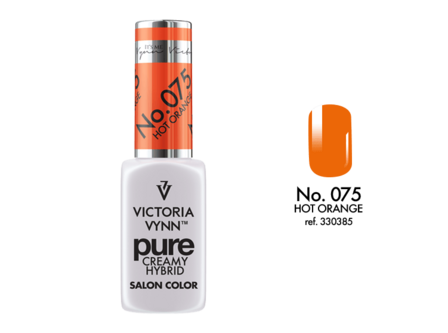 Gellak Victoria Vynn&trade; Gel Nagellak - Gel Polish - Pure Creamy Hybrid  - 8 ml - Hot Orange  - 075