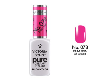 Gellak Victoria Vynn&trade; Gel Nagellak - Gel Polish - Pure Creamy Hybrid  - 8 ml - Pinky Pink  - 078