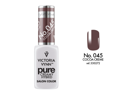 Gellak Victoria Vynn&trade; Gel Nagellak - Gel Polish - Pure Creamy Hybrid  - 8 ml - Cocoa Creme  - 045