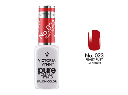 Gellak Victoria Vynn&trade; Gel Nagellak - Gel Polish - Pure Creamy Hybrid  - 8 ml - Really Ruby  - 023 - Rood