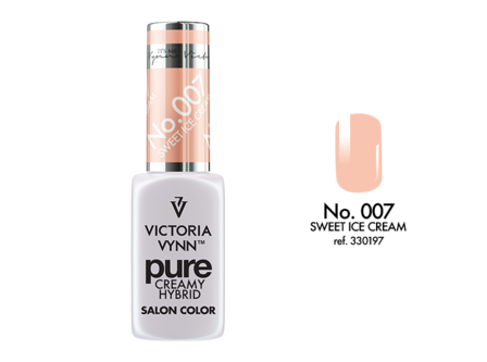 Gellak Victoria Vynn&trade; Gel Nagellak - Gel Polish - Pure Creamy Hybrid  - 8 ml - Sweet Ice Cream  - 007 - Nude Pink