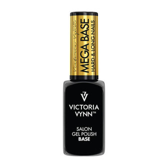 Rubber Base - Victoria Vynn&trade; Gel Polish Mega Base - Hard &amp; Long Nails - CLEAR 8 ml. - transparante builder gel in een flesje 