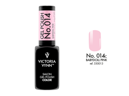 Gellak Victoria Vynn&trade; Gel Nagellak - Salon Gel Polish Color 014 - 8 ml. - Babydoll Pink