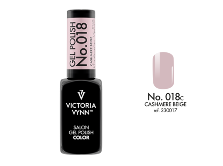 Gellak Victoria Vynn&trade; Gel Nagellak - Salon Gel Polish Color 018 - 8 ml. - Cashmere Beige