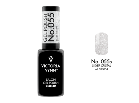 Gellak Victoria Vynn&trade; Gel Nagellak - Salon Gel Polish Color 055 - 8 ml. - Silver Cristal