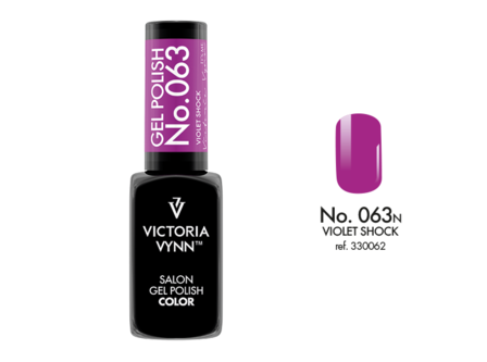 Gellak Victoria Vynn&trade; Gel Nagellak - Salon Gel Polish Color 063 - 8 ml. - Violet Shock