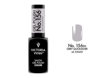 Gellak Victoria Vynn&trade; Gel Nagellak - Salon Gel Polish Color 156 - 8 ml. - Grey Quicksilver