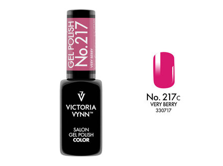 Gellak Victoria Vynn&trade; Gel Nagellak - Salon Gel Polish Color 217 - 8 ml. - Very Berry