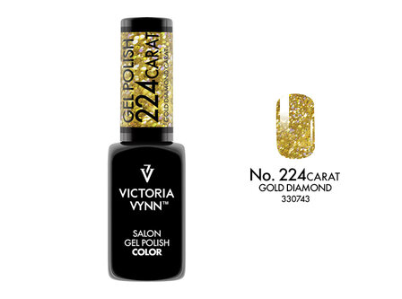 Gellak Victoria Vynn&trade; Gel Nagellak - Salon Gel Polish Color 224 Carat Gold Diamond- 8 ml. -