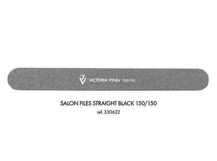 Victoria Vynn&trade; Salon files straight black 150/150