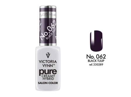 Gellak Victoria Vynn&trade; Gel Nagellak - Gel Polish - Pure Creamy Hybrid  - 8 ml - Black Tulip  - 062