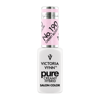 Gellak Victoria Vynn | Pastel Roze Glitter | 190 | Gel Nagellak | Pure Creamy Hybrid | 8 ml | Cherry Blossom