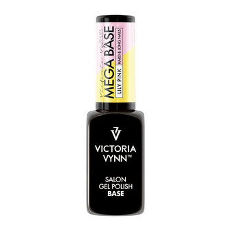 Rubber Base | Victoria Vynn&trade; Gel Polish Mega Base | Hard &amp; Long Nails | Lily Pink | 8ml | Roze