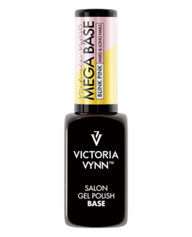 Rubber Base | Victoria Vynn™ Gel Polish Mega Base | Hard & Long Nails | Blink Pink | 8ml | Roze Glitter