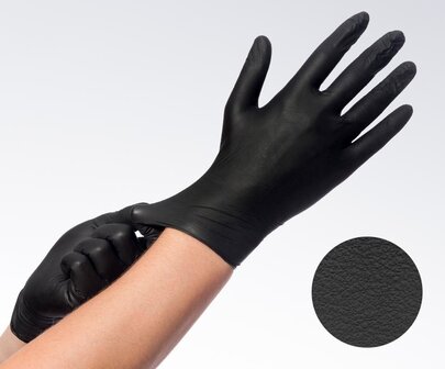 Comforties Soft Nitril Easyglide &amp; Grip Handschoenen | M | Zwart