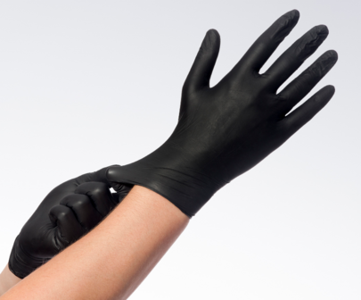 Comforties Soft Nitril Easyglide &amp; Grip Handschoenen | L | Zwart
