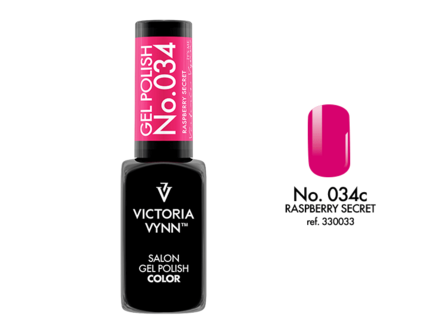Gellak Victoria Vynn&trade; Gel Nagellak - Salon Gel Polish Color 034 - 8 ml. - Raspberry Secret