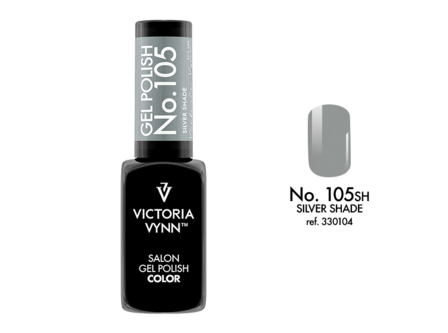 Gellak Victoria Vynn&trade; Gel Nagellak - Salon Gel Polish Color 105 - 8 ml. - Silver Shade