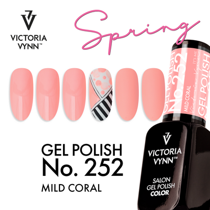 Victoria Vynn Gellak - Gel Nagellak - Salon Gel Polish Color - 252 Mild Coral - 8 ml. - Koraal