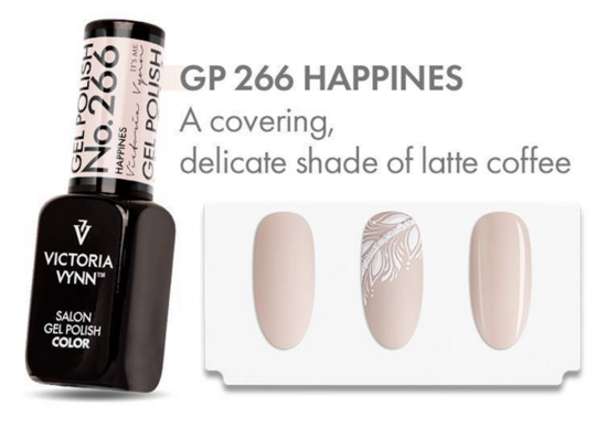 Victoria Vynn Gellak - Gel Nagellak - Salon Gel Polish Color - 266 Happines  - 8 ml. - Nude