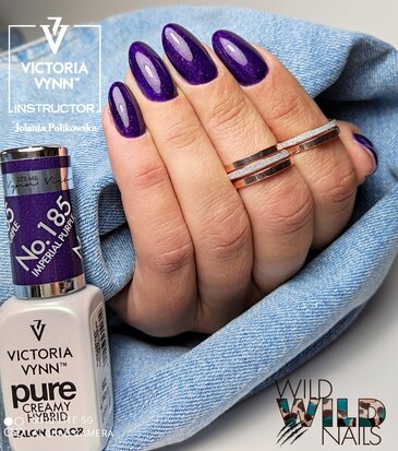 Victoria Vyn Gellak | Gel Nagellak | 185 Imperial Purple | 8 ml. | Paars Shimmer