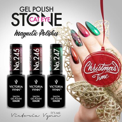 Victoria Vynn™ Gel Polish Stone Cat Eye Rose Jasper  - 245 - 8 ml.