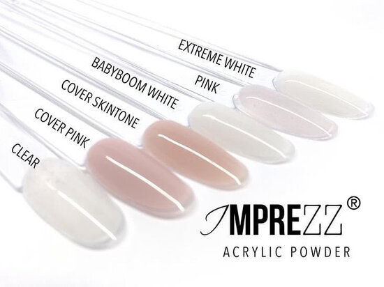 IMPREZZ® acrylpoeder Refill - acrylic powder Clear 100 gr. - Transparant - Goedkope acrylpoeder voor de professional