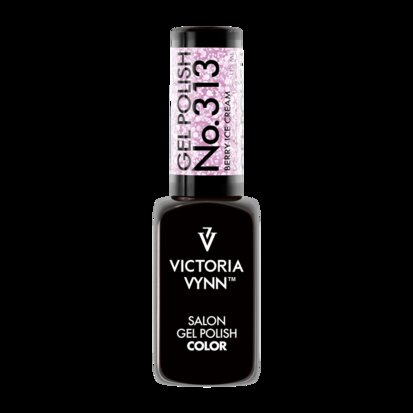 Victoria Vynn Salon Gellak | Summer Together | Berry Ice Cream | 313 | Lila  | Witte Flakes | 8 ml