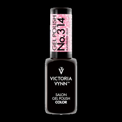 Victoria Vynn Salon Gellak | Summer Together | Raspberry Jelly | 314 | Pastel Roze | Witte Flakes | 8 ml