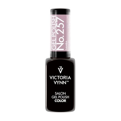 Victoria Vyn Gellak - Gel Nagellak - Salon Gel Polish Color - Dance Collectie - 257 Samba - 8 ml. - Roze Shimmer