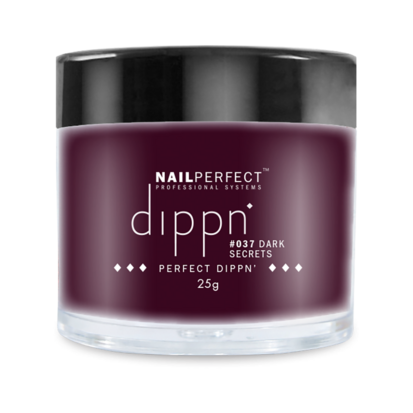 Dip poeder voor nagels - Dippn Nailperfect - 037  Dark Secrets - 25gr