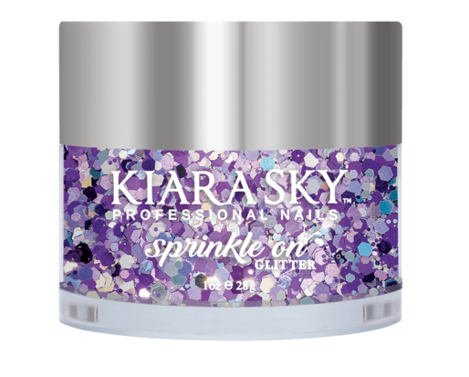 Kiara Sky Sprinkle On Glitter SP236 - AMETHYST - 25 gram - Strooi deze losse glitters in jouw gellak - gel of acryl en maak van jouw nagels een feestje