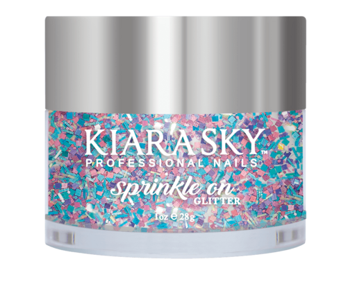 Kiara Sky Sprinkle On Glitter SP232 - 80'S GROOVE - 25 gram - Strooi deze losse glitters in jouw gellak - gel of acryl en maak van jouw nagels een feestje
