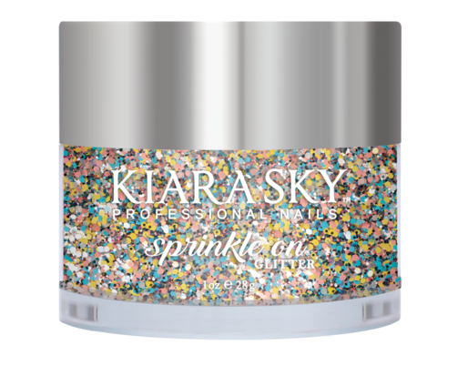 Kiara Sky Sprinkle On Glitter SP223 - DIP N' DOTS - 25 gram - Strooi deze losse glitters in jouw gellak - gel of acryl en maak van jouw nagels een feestje