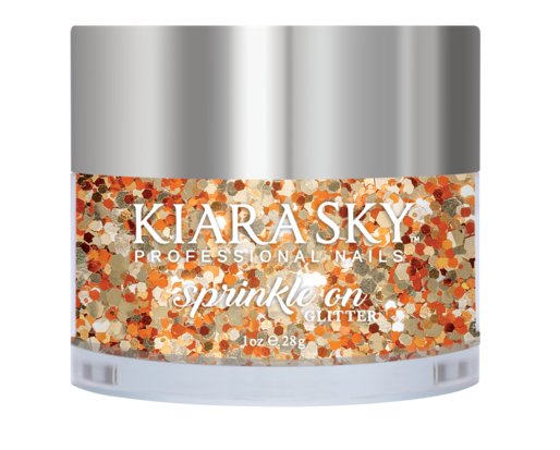 Kiara Sky Sprinkle On Glitter SP212 - COPPERELLA - 25 gram - Strooi deze losse glitters in jouw gellak - gel of acryl en maak van jouw nagels een feestje