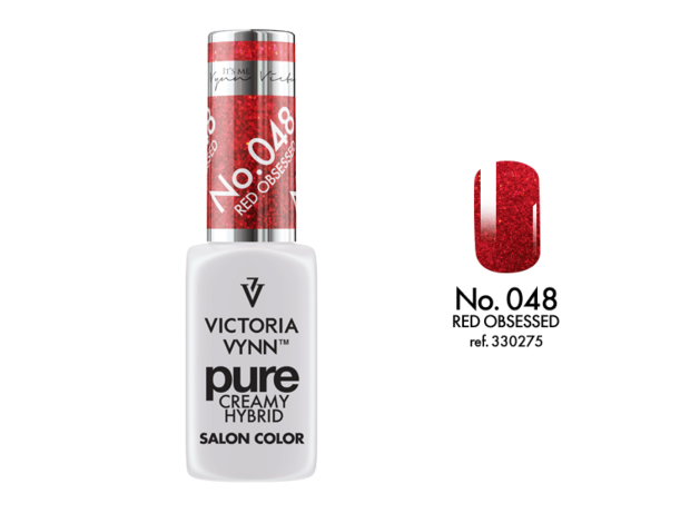 Gellak Victoria Vynn™ Gel Nagellak - Gel Polish - Pure Creamy Hybrid  - 8 ml - Red Obsessed  - 048