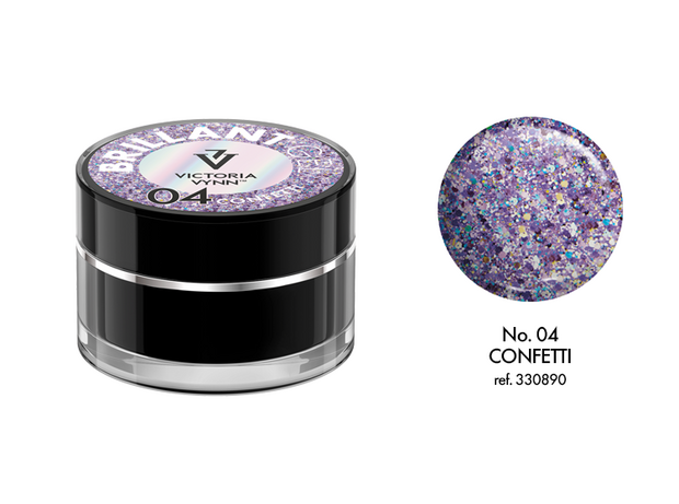 Victoria Vynn™ - Brillant Gel UV/LED - Extreme glitters 04 Confetti - 5 gram 
