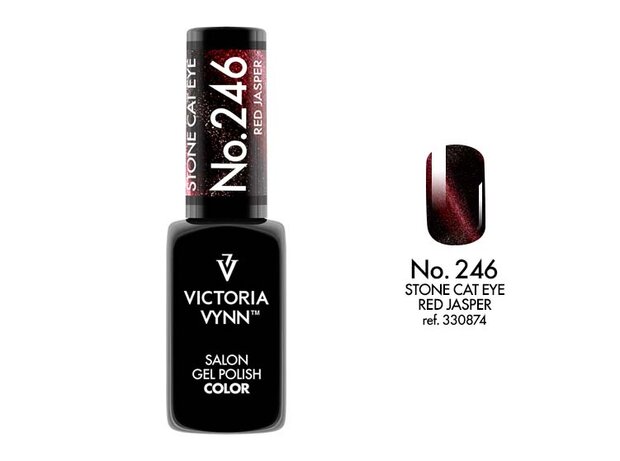 Victoria Vynn™ Gel Polish Stone Cat Eye Red Jasper  - 246 - 8 ml.
