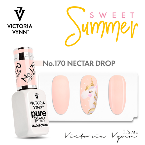 Victoria Vyn Gellak | Gel Nagellak | Pure Sweet Summer Collectie | 170 Nectar Drop | 8 ml. | Roze