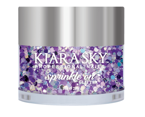 Kiara Sky Sprinkle On Glitter SP236 - AMETHYST - 25 gram - Strooi deze losse glitters in jouw gellak - gel of acryl en maak van jouw nagels een feestje