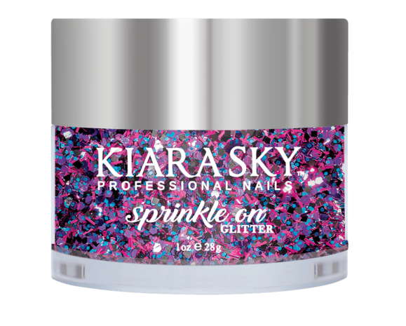 Kiara Sky Sprinkle On Glitter SP230 - NEBULA - 25 gram - Strooi deze losse glitters in jouw gellak - gel of acryl en maak van jouw nagels een feestje