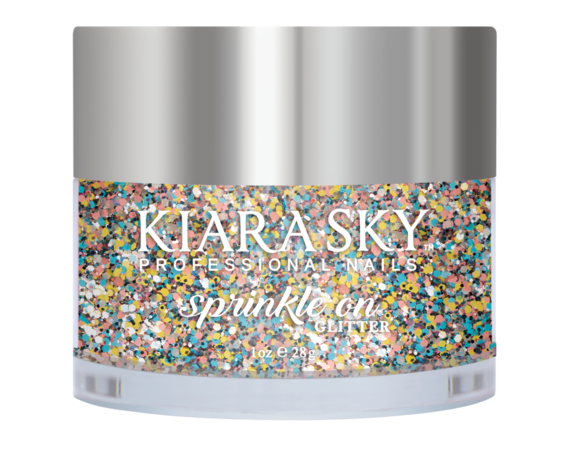 Kiara Sky Sprinkle On Glitter SP223 - DIP N' DOTS - 25 gram - Strooi deze losse glitters in jouw gellak - gel of acryl en maak van jouw nagels een feestje