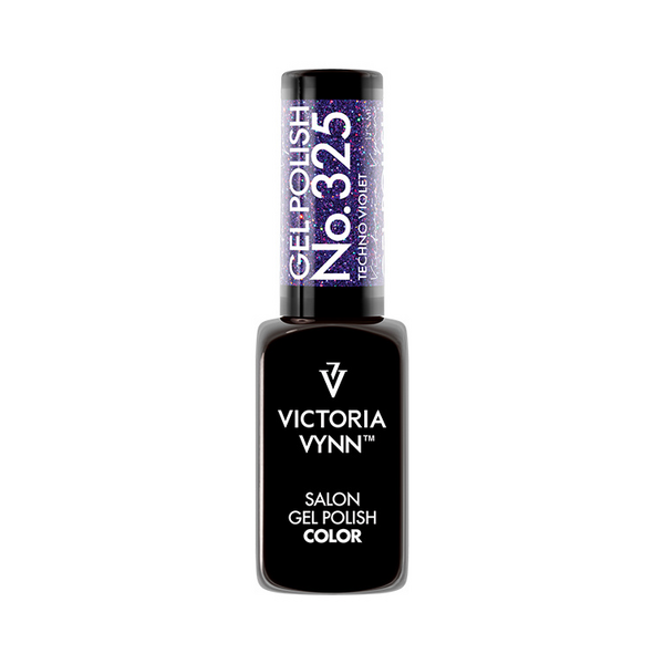 Victoria Vynn Salon Gellak | Disco Fever Collectie | Techno Violet | 325 | Paars | Glitter | 8 ml
