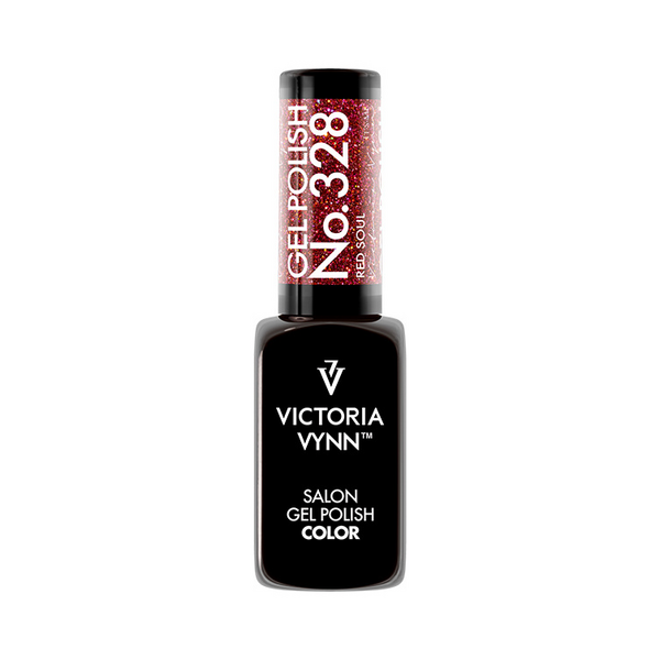 Victoria Vynn Salon Gellak | Disco Fever Collectie | Red Soul | 328 | Rood | Glitter | 8 ml