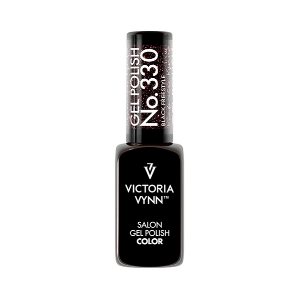 Victoria Vynn Salon Gellak | Disco Fever Collectie | Black Freestyle | 330 | Zwart | Glitter | 8 ml