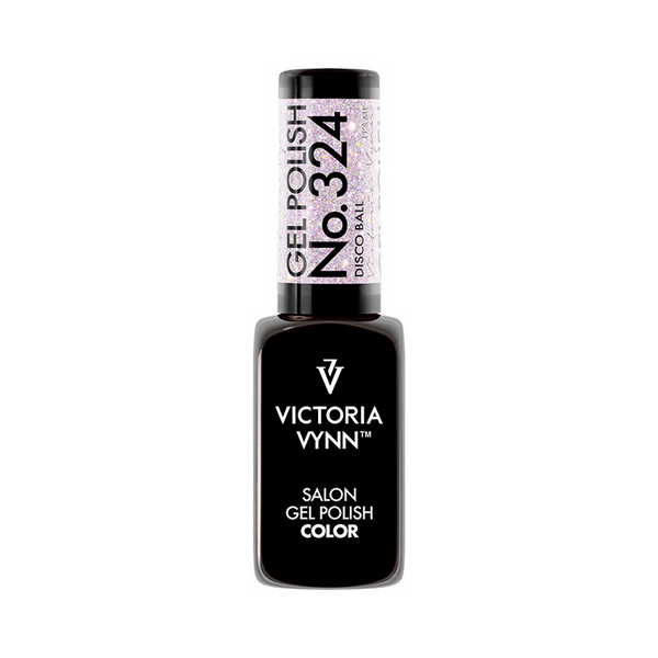 Victoria Vynn Salon Gellak | Disco Fever Collectie | Disco Ball | 324 | Zilver Paars | Glitter | 8 ml